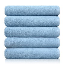 수건하다 데일리 수건 130g 30수 5매 10매, 베이비블루, 10장