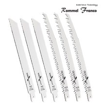 론프랑 무선전동톱 톱날(롱사이즈) 각 3개세트구성 (목재용 3개/금속용 3개), 3개