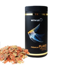 [성실한오피스] 위더스 프리미엄 플레이크 사료 (1000ml) 구피 엔젤 디스커스 소형어 부상성 먹이, 1통