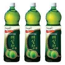 웅진 초록매실 매실청 1.5L 2페트, 2개