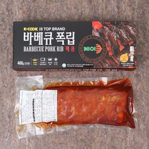 매콤바베큐 폭립 400g × 6팩, 단품