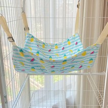 튼튼 원목 고양이 캣타워 캣폴 놀이터 우드 직조 운동기구 타워 스크래처, M-(48*37cm), 블루 과일-아이스 원단