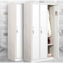 락커룸 철제 캐비넷 개인사물함 관물대 수납 물품보관, 2개의 도어 락커 3.3mm