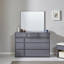 [솔직한가격] HZ306 서랍 화장대 수납 거울 세트 4colors가구전문점 빠른대응, 화이트그레이