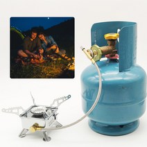 야외 스토브-LPG 탱크 커넥터 내구성 액화 가스 실린더 실용적인 캠핑 액세서리