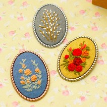 반제품 타원형꼬임브로치(중) 목걸이겸용