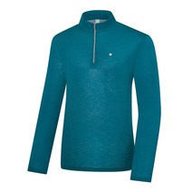 콜핑 남성 봄 하이쿨 멜란지 집업 티셔츠 벨로(남) KTT0446M, NAVY