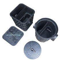 오수받이 소형 맨홀 가정용 PVC 냄새차단 빗물받이, 500원형유정110in110out대형110L