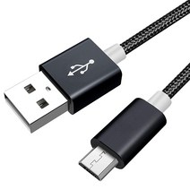 Corsair 게이밍 보이드 RGB 엘리트 무선 프리미엄 게이밍 헤드셋 마이크로 USB 케이블용 교체 USB 충전 케이블 (1.5m(5피트) 블랙)