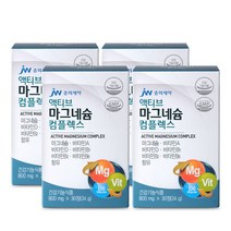 jw중외제약 액티브 마그네슘 비타민B 비타민D 30정 4개, 선택완료, 단품없음