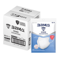 크리넥스 라이트핏 마스크 대 성인용 KF94, 1개입, 화이트, 40개