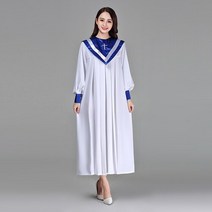 성가대복 성가대가운 찬양 현대 의류 크리스찬 교회 합창단 성자 의상 여성 성직자 가운 시 클래스 서비스 수녀 노래 AliExpress, design 3+L