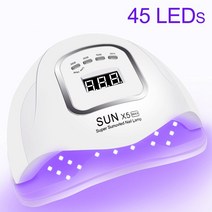 젤네일램프 uv 경화기 무선 셀프300W 강력한 66LEDs 네일 램프 대형 LCD 디스플레이 스마트 센서 건조기 UV, 04 X5MAX-45 LEDs_01 미국