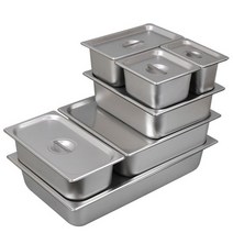 스텐 바트 보관용기 밧드 반찬통, 선택4-스텐바트 1/6 (4인치), 스텐바트