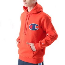 챔피온 재팬 C3-E127 남성 후드 맨투맨 로고 티셔츠 브러시드 백 스트릿 자수 빅 C 로고 사가라 패치