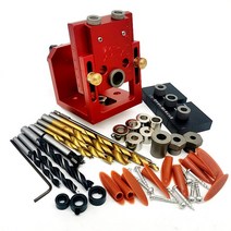 도웰마스터 도웰링지그 도브테일 5구멍 목공 포켓 홀 지그 및 장부촉 키트 조정 가능한 드릴 가이드 조인트 도구 셀프 센터링 로케이터, 03 Premium Edition