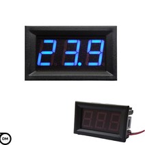 전압계 LED 디지털 전압계 블루