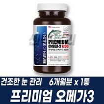 미국 직수입 프리미엄 오메가3 비타민D 비타민E 기억력 항산화 뼈 건조한 눈 혈행 관리 DHA EPA 1200mg 온가족 건기식
