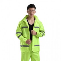 남자 작업복 우비 형광 비옷 작업 우의 배달 투피스 안전 상하의 환경미화원 농사용 농업 어부 라이딩