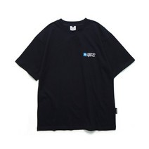 남자 여자 쿨 면 봄 반팔티 티셔츠 앱놀머씽 SC23 MINI T-SHIRT (NAVY)