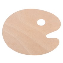 미술용 유화 아크릴물감 우드 파레트 원형 대형