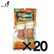 강아지훈련용간식 치킨츄 딩고 사사미껌 2p 20개 세트