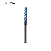 텅스텐 솔리드 카바이드 엔드 밀 0.8-3.175mm 볼 노즈 테이퍼 라우터 비트 CNC 목재 금속 밀링 커터 그라, 10 3.175mm
