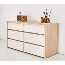 심플 감성 투톤 와이드 3단 서랍장 150cm (4색) 소품 안방 옷 이쁜 자취방 앤틱 양말, 올오크