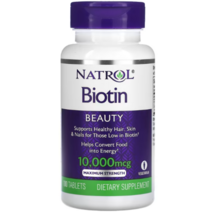 나트롤 비오틴 Biotin 맥시멈 스트렝스 인산 칼슘 10000mcg 100정, 1개, 1개 100정