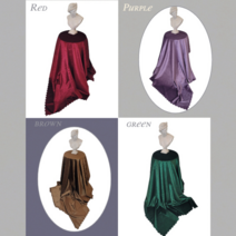 벨벳 레이스 타로 스프레드천 테이블보, 라이트 퍼플 대 가로 200cm 세로140cm