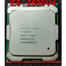 Intel Xeon CPU E5-2609V4 SR2P1 1.70GHz 8 코어 20M LGA2011-3 V4 프로세서 E5 2609V4
