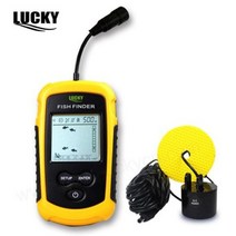 어군탐지기 어탐기 LUCKY Sonar FFCW1108-1 어군 탐지기 무선 120m 낚시 파인더 알람 40M/130FT 쇼어 더 깊은 Fishfinder, [03] FF1108-1