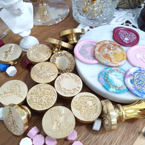 실링 스탬프 식물 시리즈 스탬프 인장 황동 도장 찍기 청첩장 생일축하카드 선물 포장 실링왁스세트 씰링헤드, zw-3