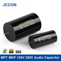 슈퍼캐패시터 2pcs mpt mkp 100v 250v hifi 축 발열 크로스 오버 커플 링 오디오 오디오 파일 스피커 용 주파수 분할, 250v 10.0uf mkp