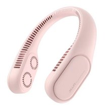 [재고 확보]2021최신상/[원플원]샤오미 JISU LIFE 목걸이 넥밴드 2세대 FA12R 미니 선풍기/저소음/무날개/3단 풍속, 핑크