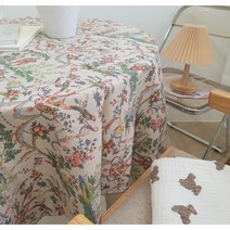 비에스 베르사유정원 방수식탁보 2인4인6인, 혼합색상, 방수 4인 정사각(140 x 140 cm)