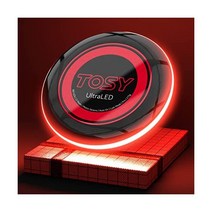 TOSY 36 및 360 LED 플라잉 디스크 - 매우 밝음 스마트 모드 자동 조명 충전식 완벽한 생일 및 야외 캠핑 선물, Ultra Red 360 Leds (Black disc