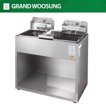 우성 전기튀김기 스텐 2구 업소용 WS-EFS20S