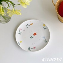 홈카페 디저트그릇 빈티지 시리얼볼 꽃 쓰임 떡볶이 파스타 분식집 그릇 빈티지코렐, A