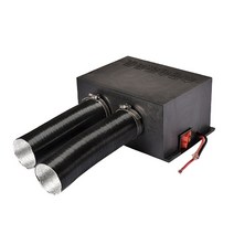 무시동 히터 캠핑 야외 미니 난로 차량용 온풍기 500w dc 12v24v 이중 구멍 자동차 서리 제거 온난화 제상 온수기 자동차 인테리어 액세서리, 12v 500w