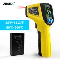 비접촉 온도계 적외선 체온계 가정용 MESTEK 디지털 IR 레이저 온도 센서 건 LCD 화면 습도 측정기 고온계, CHINA_600
