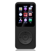MP4플레이어 학생용 음악 플레이어 블루투스 호환 전자책 스포츠 비디오 MP3 MP4 라디오 지원 Windows XP VISTA 8 용 교체, Black_8GB