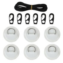 오캄라곰 피싱카약 고무보트 바다고무 양망기D링 패드 카약 탄성 번지 데크 리깅 키트 서핑 소형 PVC 풍선, 03 white