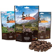 롬트릿 강아지 간식 100g 3종 콤보 소고기 양고기 사슴고기, 롬트릿 강아지 간식 100g 3종 콤
