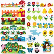 어린이집 유치원 게시판 꾸미기 환경 구성 교실 봄 여름 가을 겨울 교회 환경판, 01_소형, 튤립