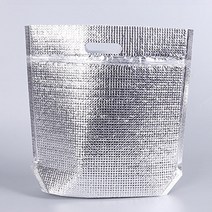 은박 보냉팩 지퍼백 업소용 식품 포장 스탠딩 비닐 캠핑 택배 안전 보온 봉투 손잡이 입체