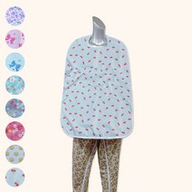 노인 턱받이 성인 앞치마 방수 어른 요양원 환자용 이쁜 간병 식사 8color(핑크리본), 레드체리