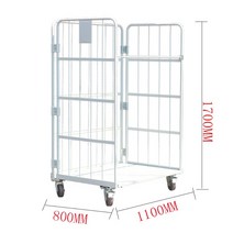 물류창고 이동식 대차 대형 운반카트 4륜 망카, 1개, 개방형 1100x800x1700
