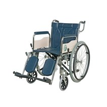 [대성거상형] 한백 스틸 휠체어 FS874P(통바퀴) 링거고정대 포함, 1대