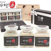 자연통 천연조미료3종셋트, 다시마+멸치+새우, 80g+70g+70g, 3개